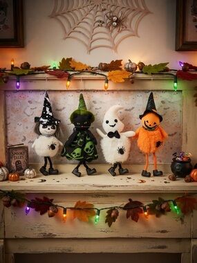 Halloween Plush Ornaments (set 4)